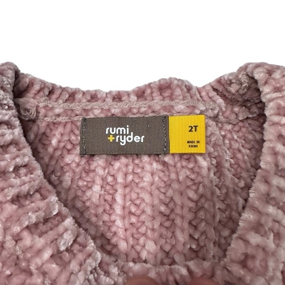 Toddler Girl 2T Sweater Bundle Lot Black Leopard Pink Soft Knit - Picture 4 of 16